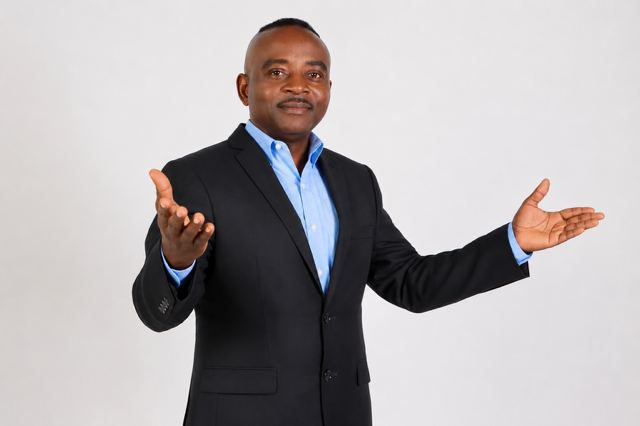 Dr. Clement Iyoha speaking with open arms