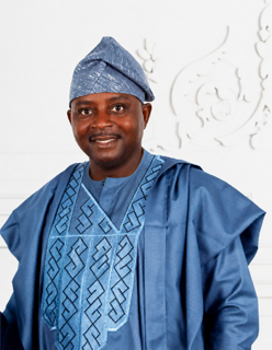 Dr. Clement Iyoha in Nigerian formal wear